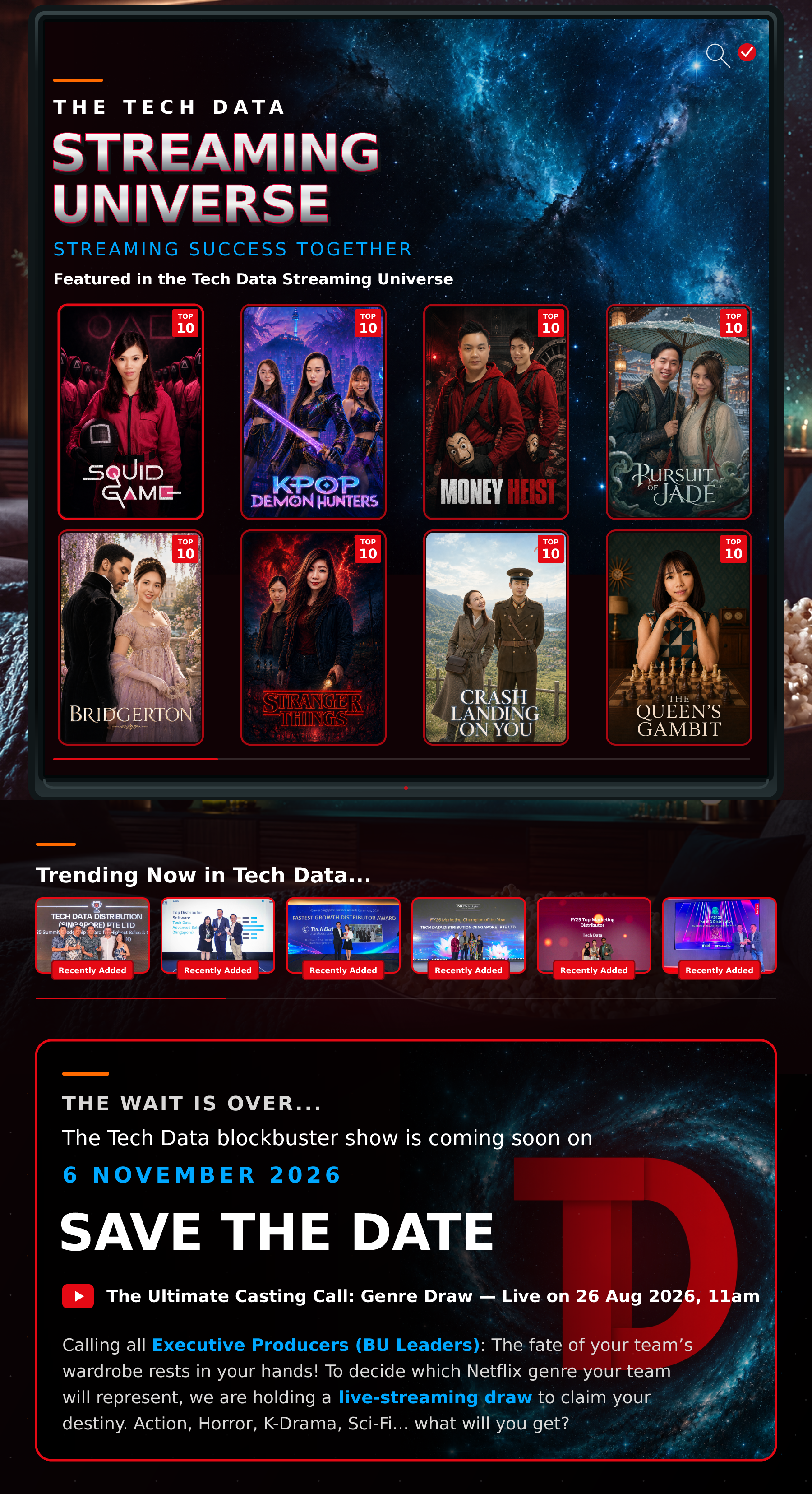 The Tech Data Streaming Universe. Streaming Success Together.